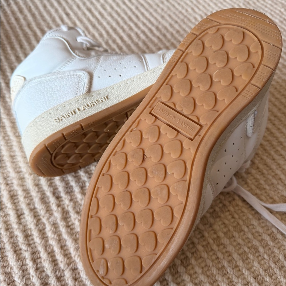 SL80 White High-Top Sneakers